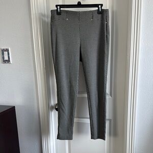 Rafaella Comfort Chic Black and White Patterned Pants